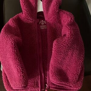 Baby teddy bear fleece jacket